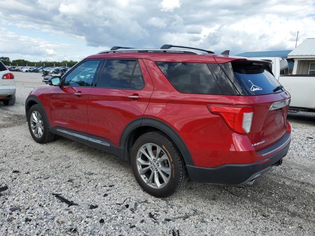 1FMSK8FH5MGB39922 - 2021 FORD EXPLORER LIMITED RED photo 2