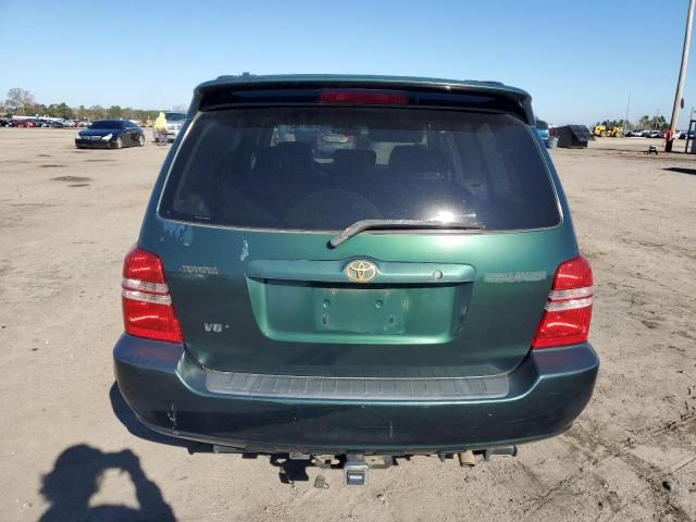 JTEGF21A710009078 - 2001 TOYOTA HIGHLANDER GREEN photo 6