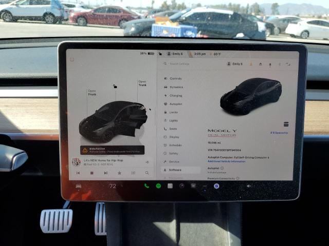 7SAYGDEF8PF941004 - 2023 TESLA MODEL Y Қара фото 9