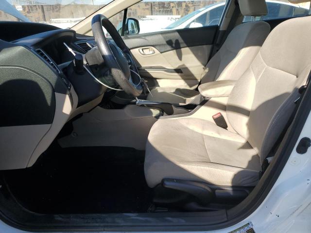 2HGFB2F58DH550651 - 2013 HONDA CIVIC LX WHITE photo 7