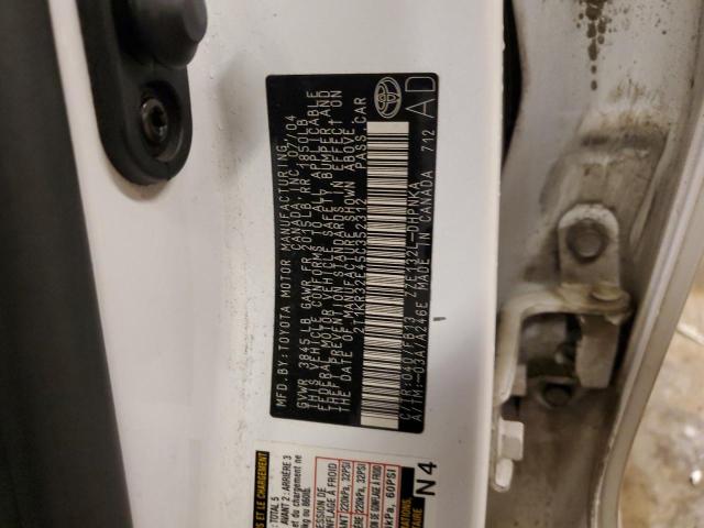 2T1KR32E45C352312 - 2005 TOYOTA COROLLA MA XR WHITE photo 12