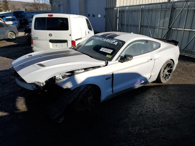 1FA6P8CF1K5165877 - 2019 FORD MUSTANG GT WHITE photo 1