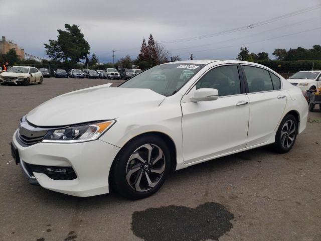 1HGCR2F8XHA091085 - 2017 HONDA ACCORD EXL WHITE photo 1