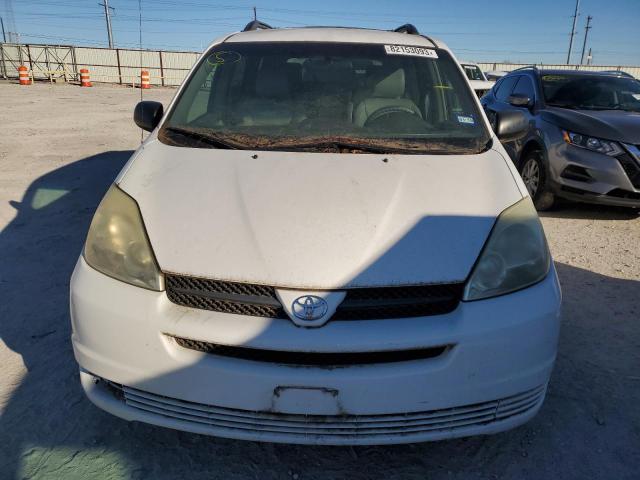 5TDZA23C04S115691 - 2004 TOYOTA SIENNA CE WHITE photo 5