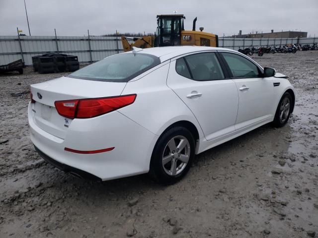 5XXGM4A72EG293153 - 2014 KIA OPTIMA LX WHITE photo 3