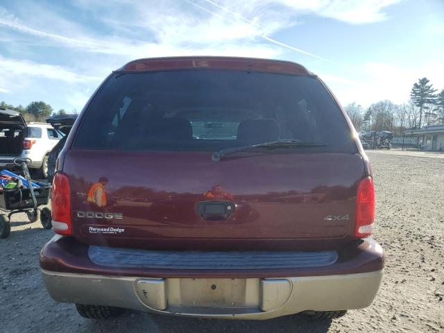 1B4HS28N41F590076 - 2001 DODGE DURANGO BURGUNDY photo 6