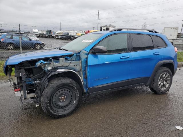 1C4PJMBN4KD132007 - 2019 JEEP CHEROKEE TRAILHAWK BLUE photo 1
