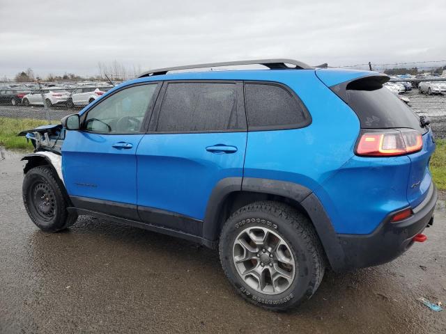 1C4PJMBN4KD132007 - 2019 JEEP CHEROKEE TRAILHAWK BLUE photo 2
