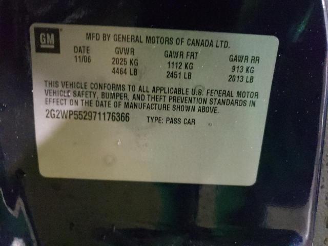 2G2WP552971176366 - 2007 PONTIAC GRAND PRIX BLUE photo 13