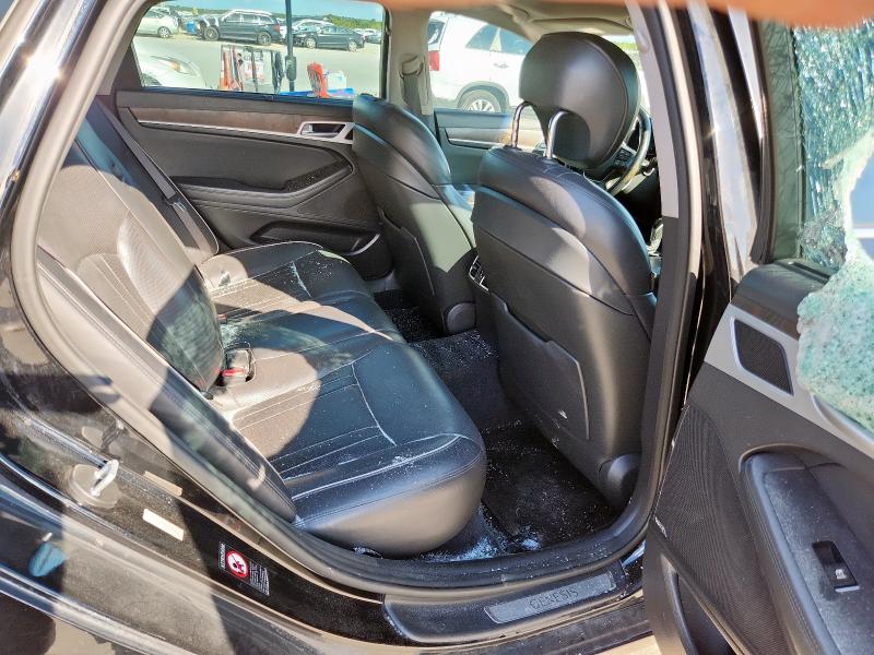 KMHGN4JEXFU018813 - 2015 HYUNDAI GENESIS 3.8L შავი ფოტო 10