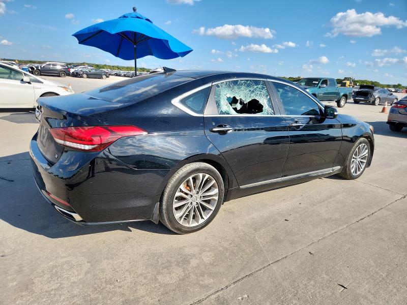 KMHGN4JEXFU018813 - 2015 HYUNDAI GENESIS 3.8L შავი ფოტო 3