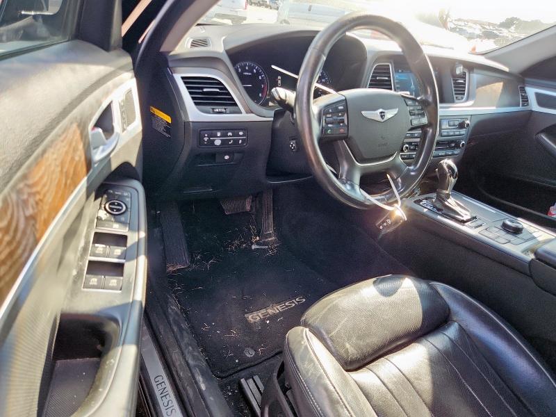 KMHGN4JEXFU018813 - 2015 HYUNDAI GENESIS 3.8L შავი ფოტო 8