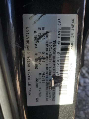 JM1BM1W32F1230730 - 2015 MAZDA 3 GRAND TOURING GRAY photo 12