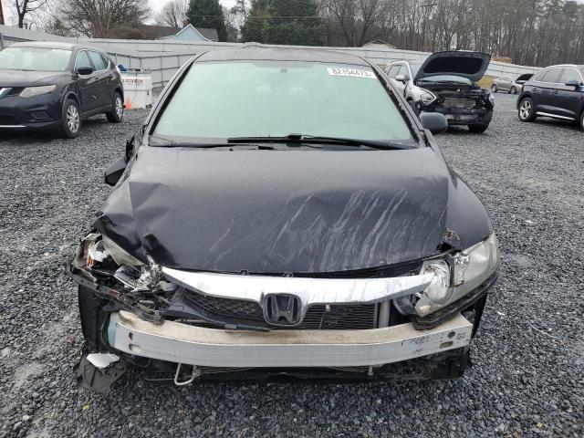 19XFA1F56AE086200 - 2010 HONDA CIVIC LX BLACK photo 5