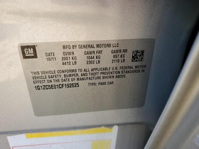 1G1ZC5E01CF192625 - 2012 CHEVROLET MALIBU 1LT Boz foto 12