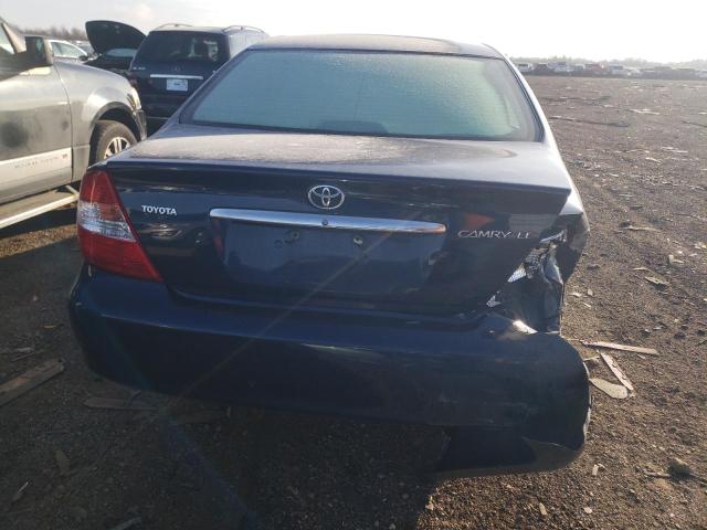 4T1BE32K83U185451 - 2003 TOYOTA CAMRY LE BLUE photo 6