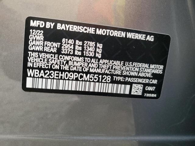 WBA23EH09PCM55128 - 2023 BMW 740 I GRAY photo 13