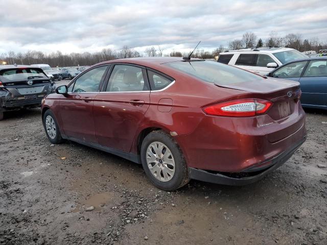 3FA6P0G71ER264477 - 2014 FORD FUSION S RED photo 2