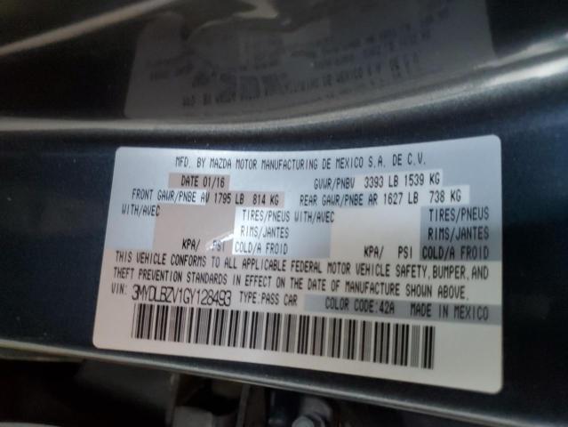 3MYDLBZV1GY128493 - 2016 TOYOTA SCION IA GRAY photo 12