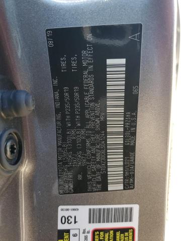 5TDXZ3DC6LS041244 - 2020 TOYOTA SIENNA SE GRAY photo 13