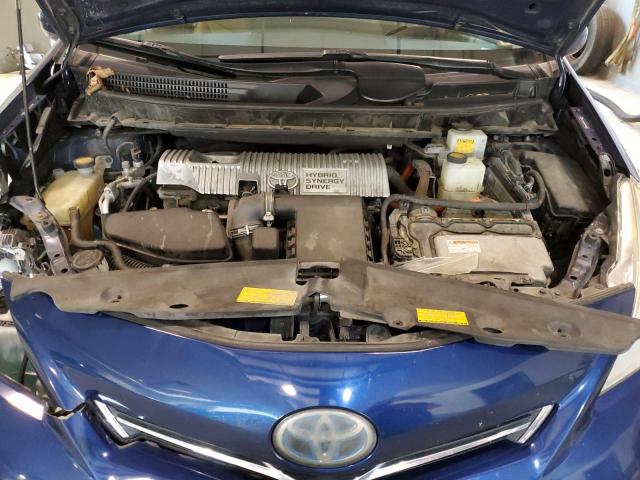 JTDZN3EU3C3143209 - 2012 TOYOTA PRIUS V BLUE photo 11