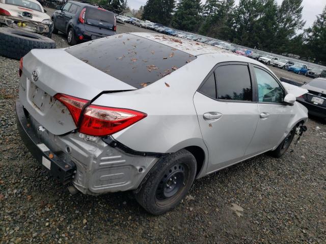 5YFBURHEXHP665068 - 2017 TOYOTA COROLLA L SILVER photo 3