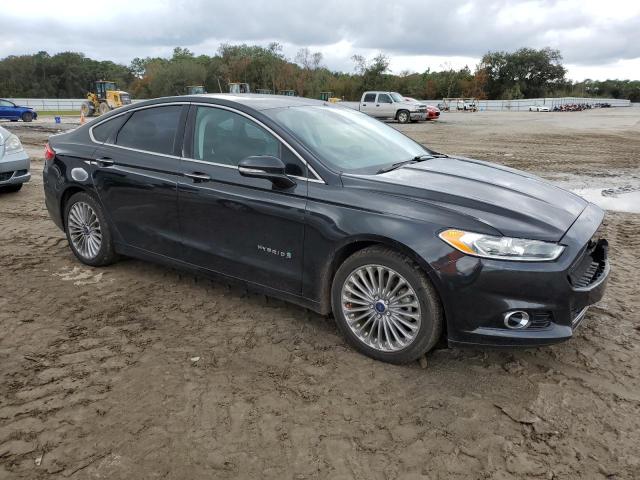 3FA6P0RU2DR281726 - 2013 FORD FUSION TITANIUM HEV BLACK photo 4