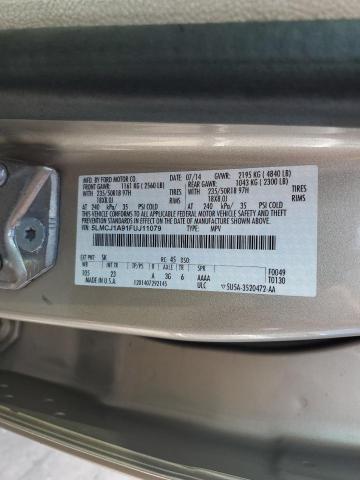 5LMCJ1A91FUJ11079 - 2015 LINCOLN MKC GOLD photo 13