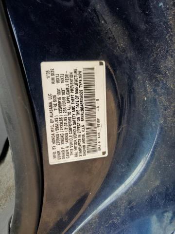 5FNRL38646B059569 - 2006 HONDA ODYSSEY EXL Կապույտ լուսանկար 12