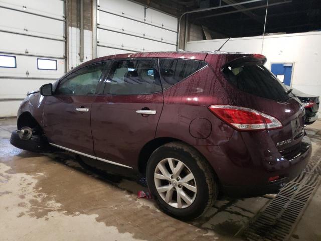 JN8AZ1MW0EW526569 - 2014 NISSAN MURANO S BURGUNDY photo 2