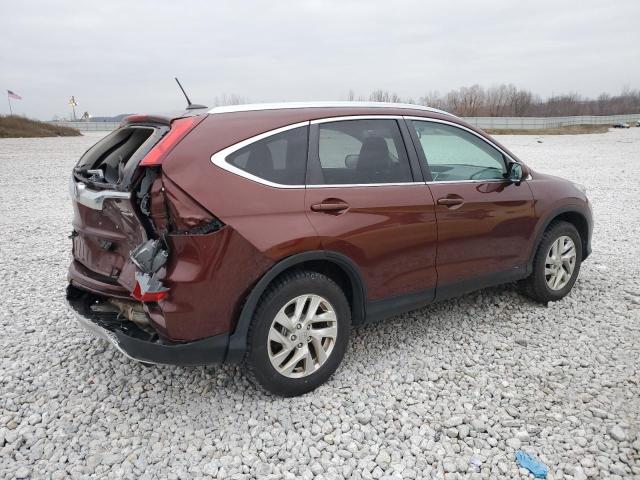 2HKRM4H71FH700366 - 2015 HONDA CR-V EXL BURGUNDY photo 3