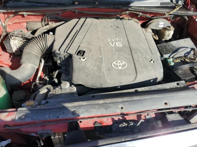 5TEJU4GN5AZ687916 - 2010 TOYOTA TACOMA DOUBLE CAB PRERUNNER RED photo 11