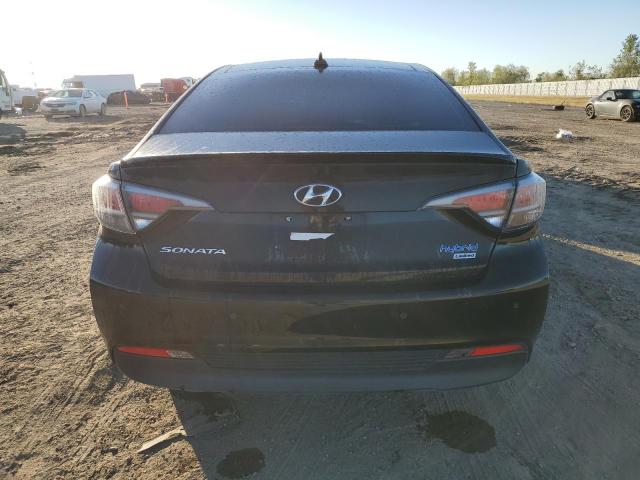 KMHE34L13HA048649 - 2017 HYUNDAI SONATA HYBRID BLACK photo 6