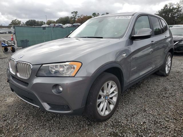 5UXWX9C50E0D16220 - 2014 BMW X3 XDRIVE28I GRAY photo 1