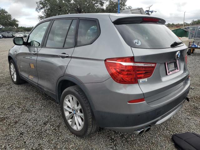 5UXWX9C50E0D16220 - 2014 BMW X3 XDRIVE28I GRAY photo 2