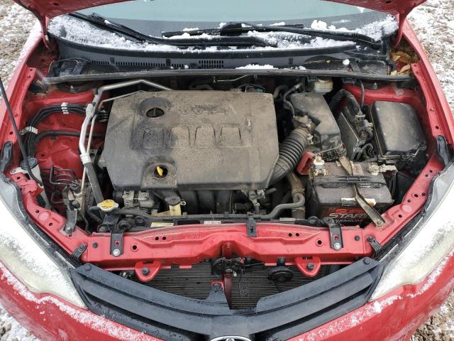 5YFBURHE4EP033145 - 2014 TOYOTA COROLLA L RED photo 11