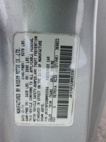 JN1CV6FEXBM952099 - 2011 INFINITI G37 BASE 银色 照片 13