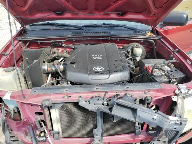 3TMJU62N85M001874 - 2005 TOYOTA TACOMA DOUBLE CAB PRERUNNER BURGUNDY photo 11