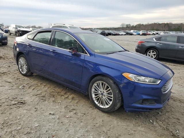 3FA6P0T92GR295828 - 2016 FORD FUSION SE BLUE photo 4