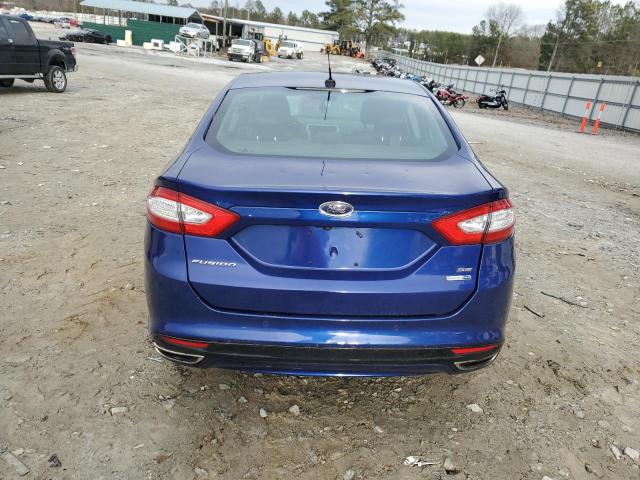 3FA6P0T92GR295828 - 2016 FORD FUSION SE BLUE photo 6