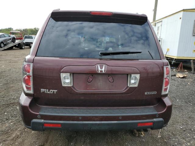 5FNYF18578B004969 - 2008 HONDA PILOT EXL 勃艮第红 照片 6