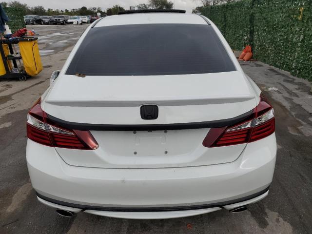 1HGCR3F09HA003689 - 2017 HONDA ACCORD EXL WHITE photo 6