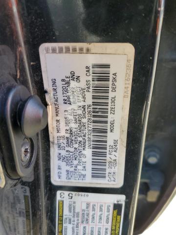 1NXBR32E77Z812676 - 2007 TOYOTA COROLLA CE BLACK photo 12