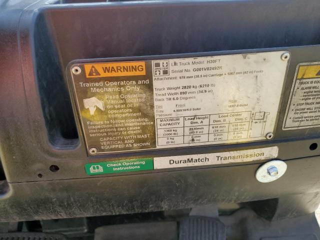 G001V02492R - 2001 HYST FORKLIFT YELLOW photo 10