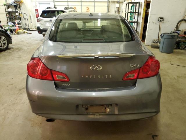 JN1CV6AR0FM522498 - 2015 INFINITI Q40 GRAY photo 6