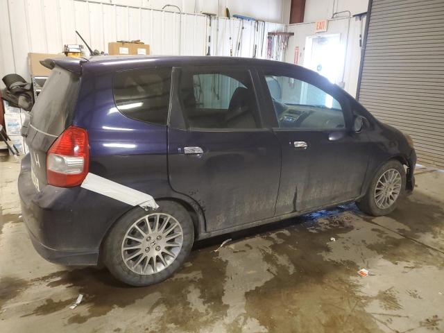 JHMGD38658S020482 - 2008 HONDA FIT SPORT BLUE photo 3