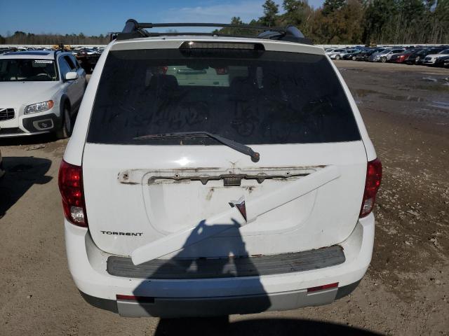 2CKDL63F966030988 - 2006 PONTIAC TORRENT WHITE photo 6