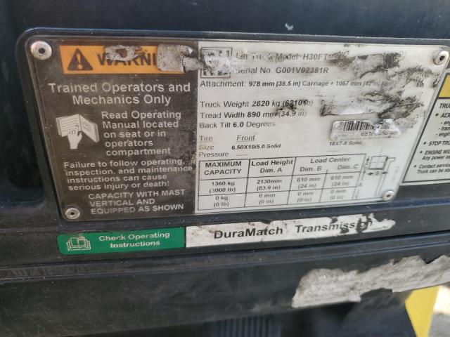 G001V02381R - 2017 HYST FORKLIFT ყვითელი ფოტო 10