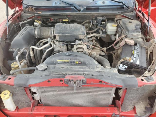 1D7HW48J87S118288 - 2007 DODGE DAKOTA QUAD SLT RED photo 11