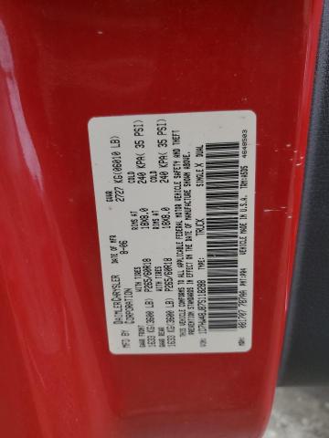 1D7HW48J87S118288 - 2007 DODGE DAKOTA QUAD SLT RED photo 12